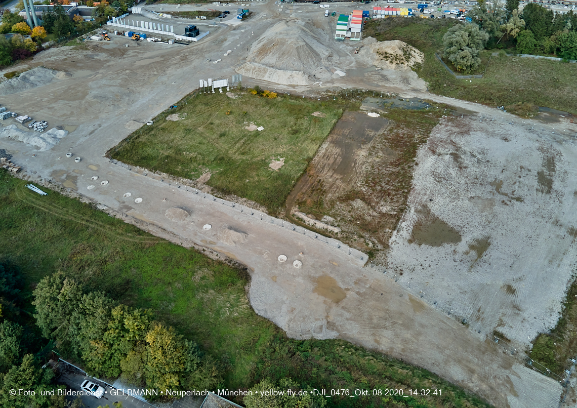 08.10.2020 - Baustelle Alexisquartier und Umgebung in Neuperlach